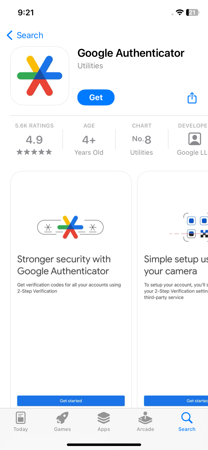 Google Authenticator App - App Store