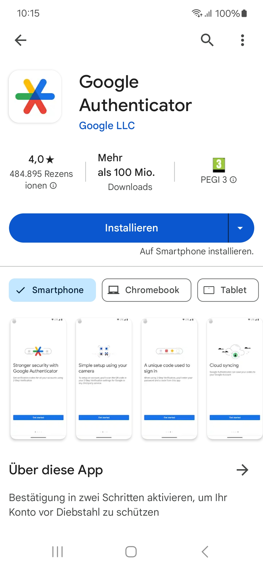Google Authenticator App - App Store
