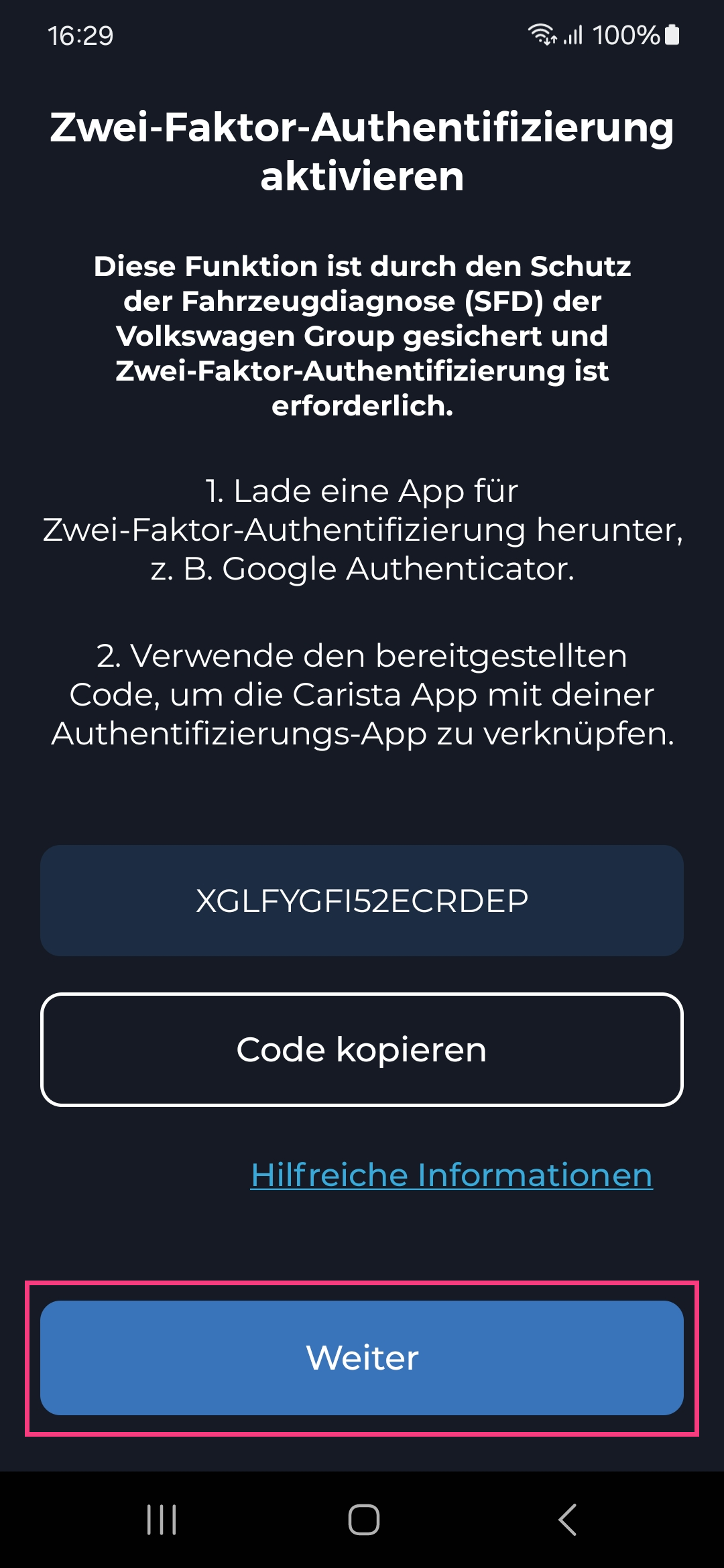 Schritt 2 – Zwei-Faktor-Authentifizierung aktivieren