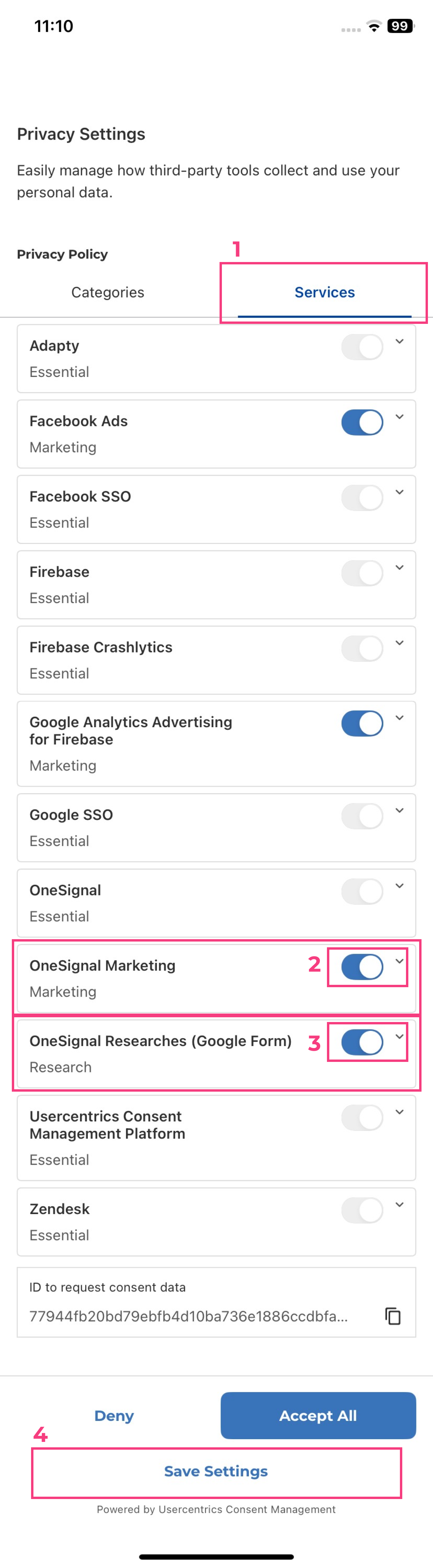 Cosent form remove ocnsent for Notifications and Emails.png